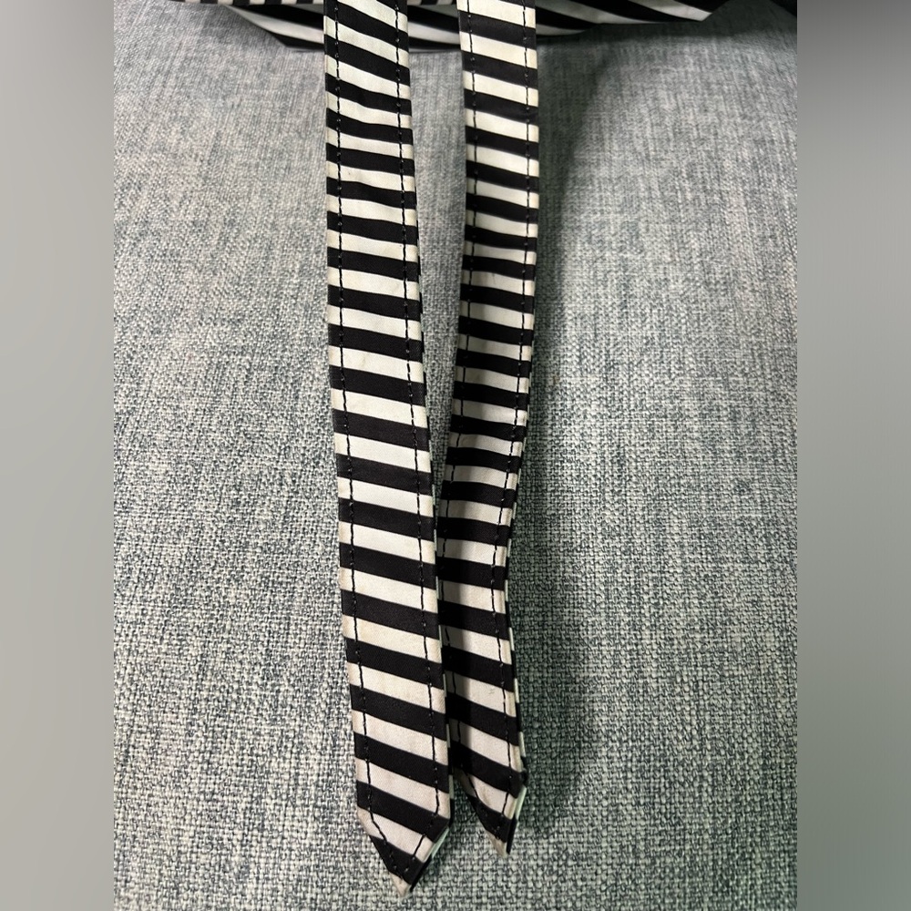 Ju-Ju-Be Be Right Back Black and White Striped Diaper Bag Backpack - Picture 16 of 16